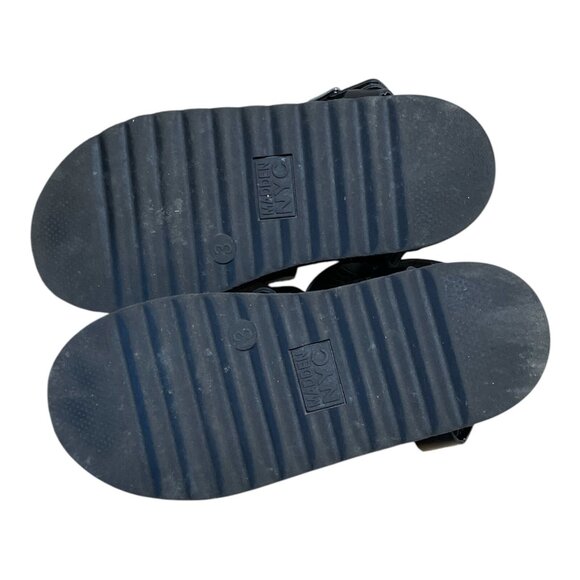 Madden NYC Girls Black Gladiator Sandals Size 3 - Picture 2 of 3